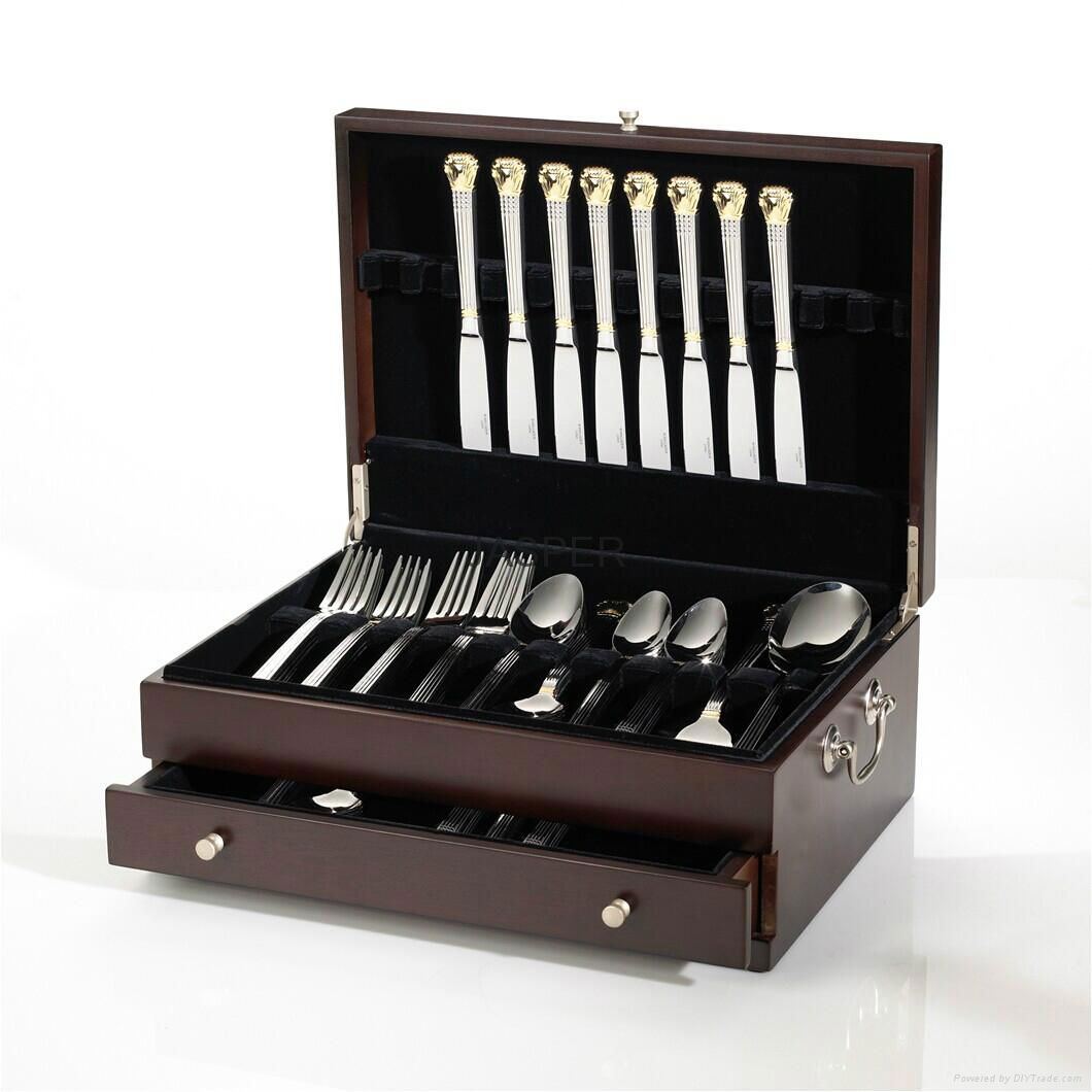 Wooden Flatware Storage Chest 5023682 JASPER (China Manufacturer