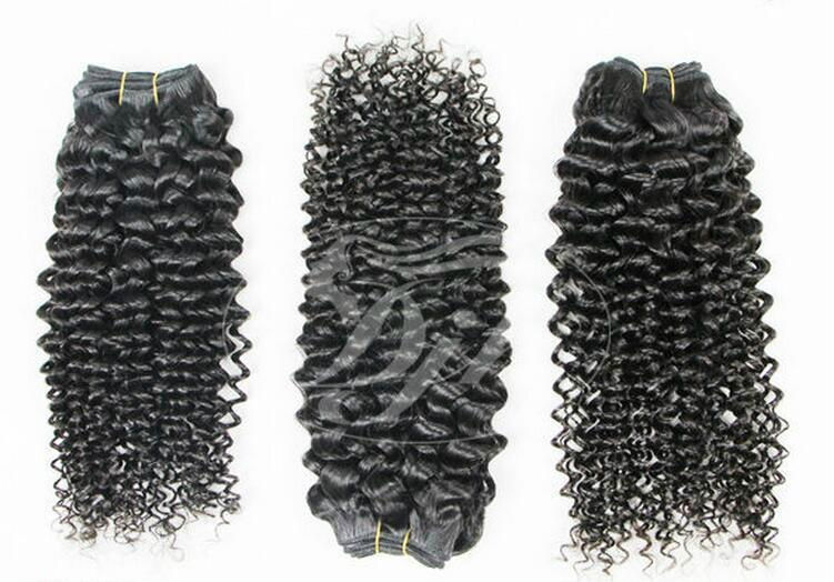 100% human virgin curl  hair  3