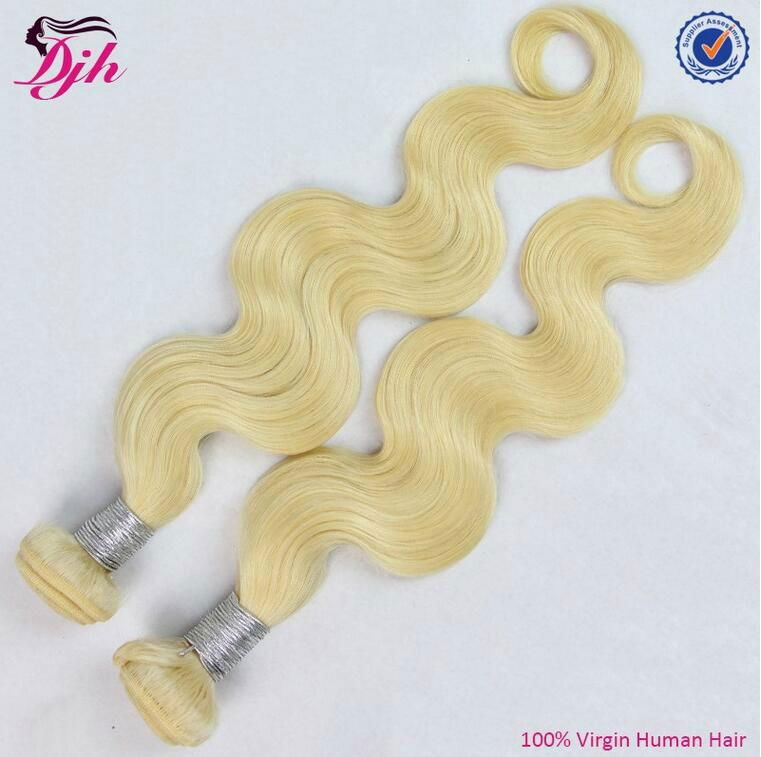 2016 top grade blond hair extensions remy Brazilian human hair