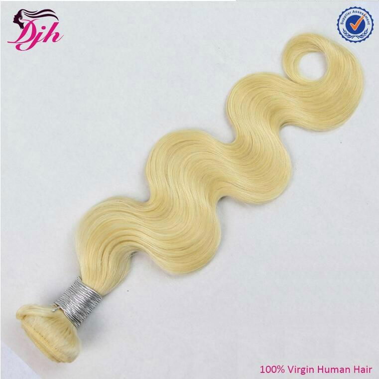 2016 top grade blond hair extensions remy Brazilian human hair 2