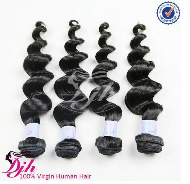  natural human hair extension brazilian loose wave virgin hair  2