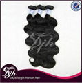 virgin hair extention  body wave hair weft 1