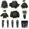 4*4  human hair  silk base closure  1