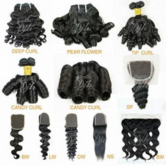 4*4  human hair  silk base closure 