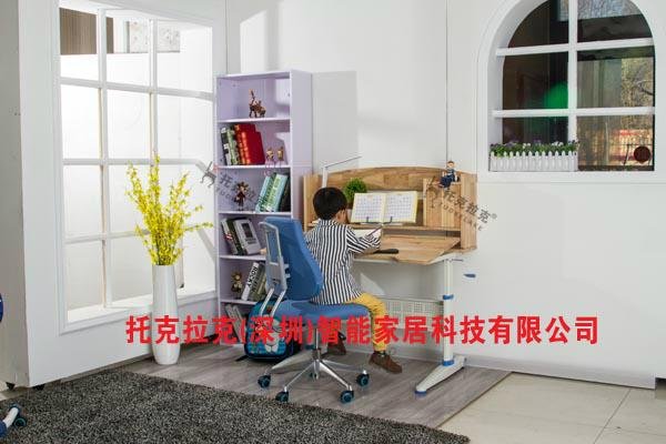 设计生产ETZ-02可升降式儿童实木学习桌椅 2