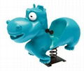 indoor playground kids spring rider or rocker horse 2