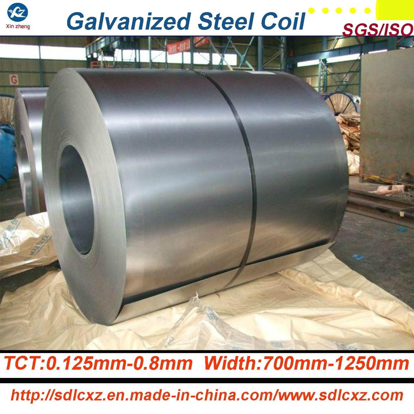 (0.13-1.3mm) Hot Dipped Galvanized Steel Coil/Galvanizado/SGCC/Sgch 5
