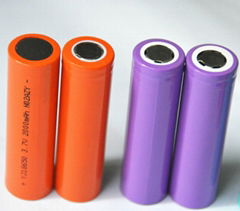 Li-ion 18650 Cylindrical Rechargeable Cell: 3.7V 2600mAh