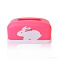 rectangular Plastic facial tissue napkin box toilet paper dispenser case holder  3