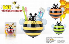 Cute minion bee Cartoon suction cup toothbrush holder bathroom accessories