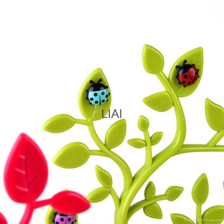 Creative lucky tree ladybug magnet refrigerator and more magnetic stickers stone 2