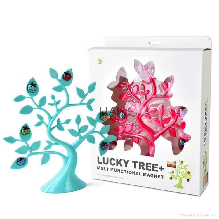 Creative lucky tree ladybug magnet refrigerator and more magnetic stickers stone 3