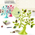 Creative lucky tree ladybug magnet refrigerator and more magnetic stickers stone