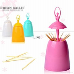 Automatic toothpick holder pocket cartoon shaped creative toothpick box  