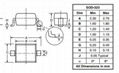 Surface Mount Schottky Barrier Rectifier Diode Bat760 Electronic Component 3