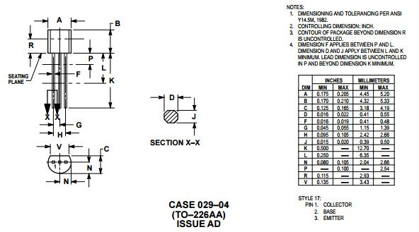 Electronic Component Amplifier Transistor NPN Silicon P2n2222A 5