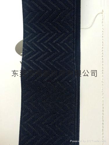 廠家直銷 環保壓花鬆緊帶 鬆緊帶寬 彩色女鞋輔料 定製批發 3