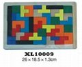 colorful wooden jenga, tangram puzzle 13