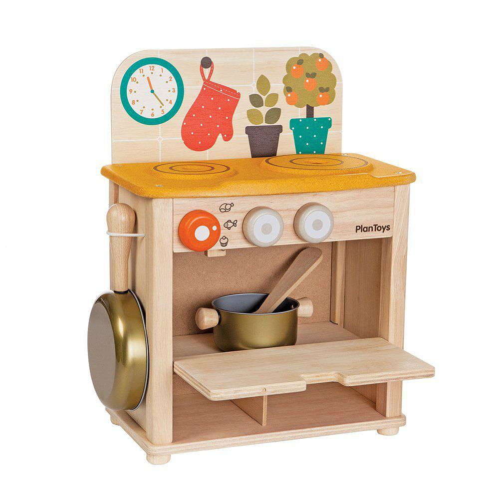 wooden kids kitchen play set toy  2