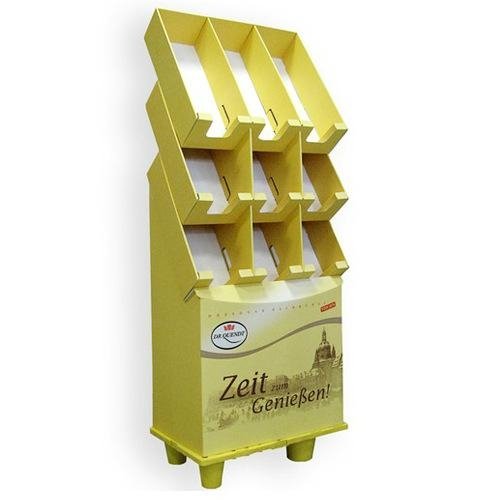 Custom Printed Corrugated Eco-Friendly Cardboard Paper Display Shelf Stand Rack 