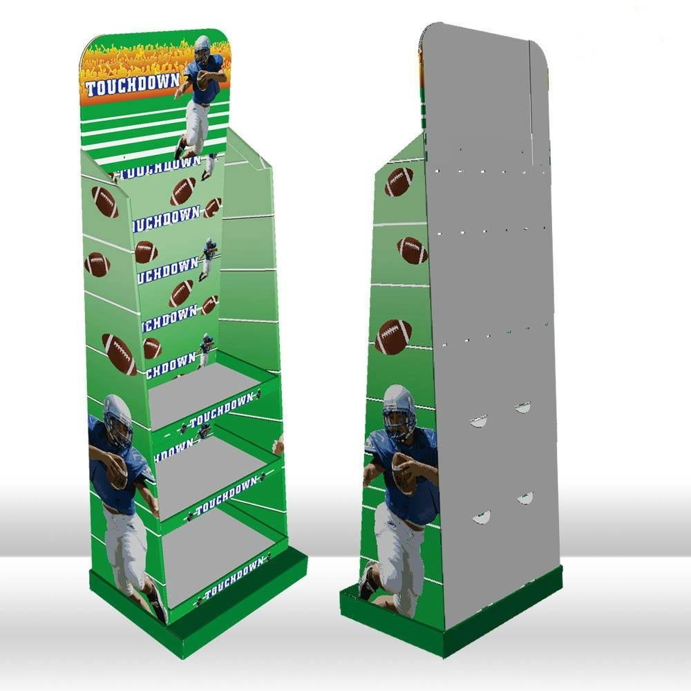 Custom Printed Corrugated Eco-Friendly Cardboard Paper Display Shelf Stand Rack  3