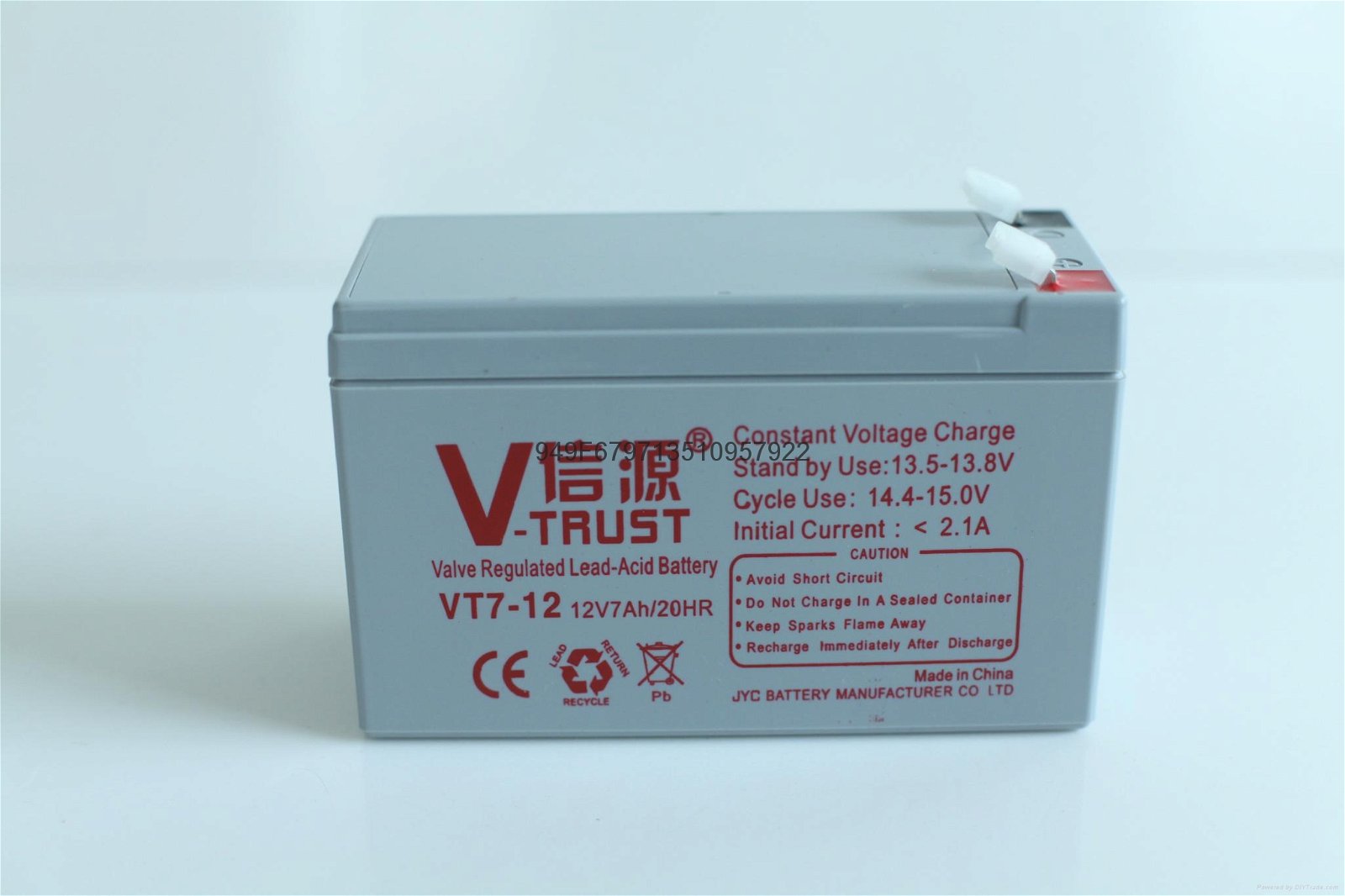  广东金悦诚蓄电池JYC电池12V7AH信源品牌德尼欧电池INNOTEK铅酸蓄电池