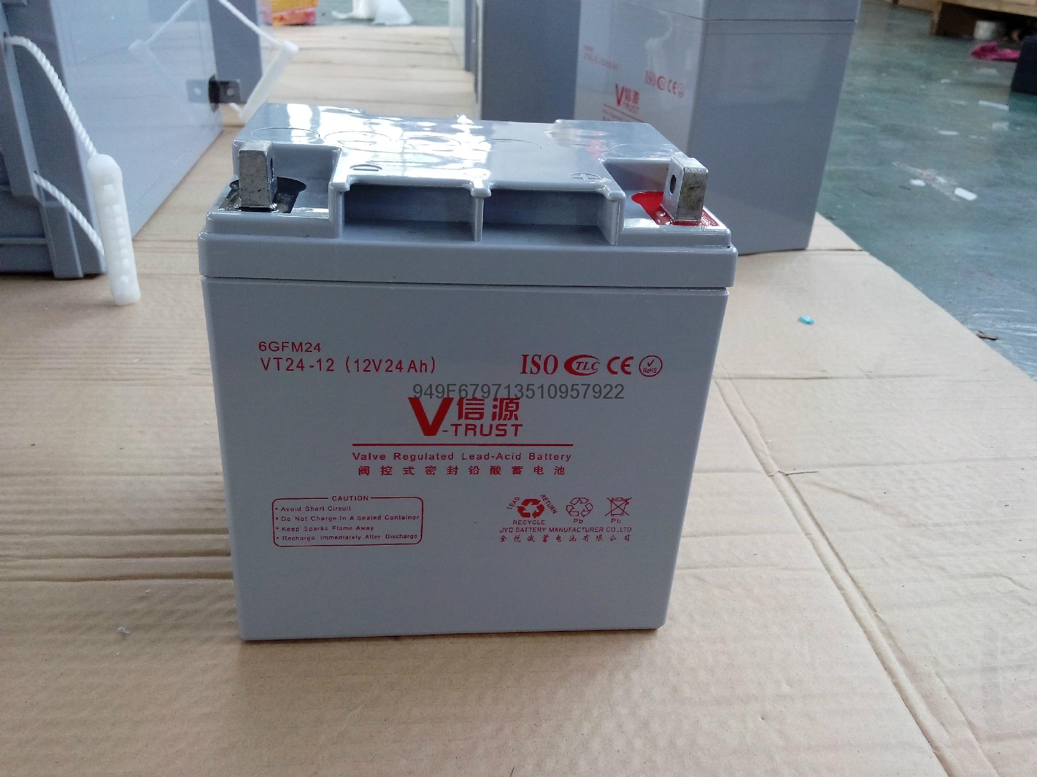 信源蓄电池12v24ah