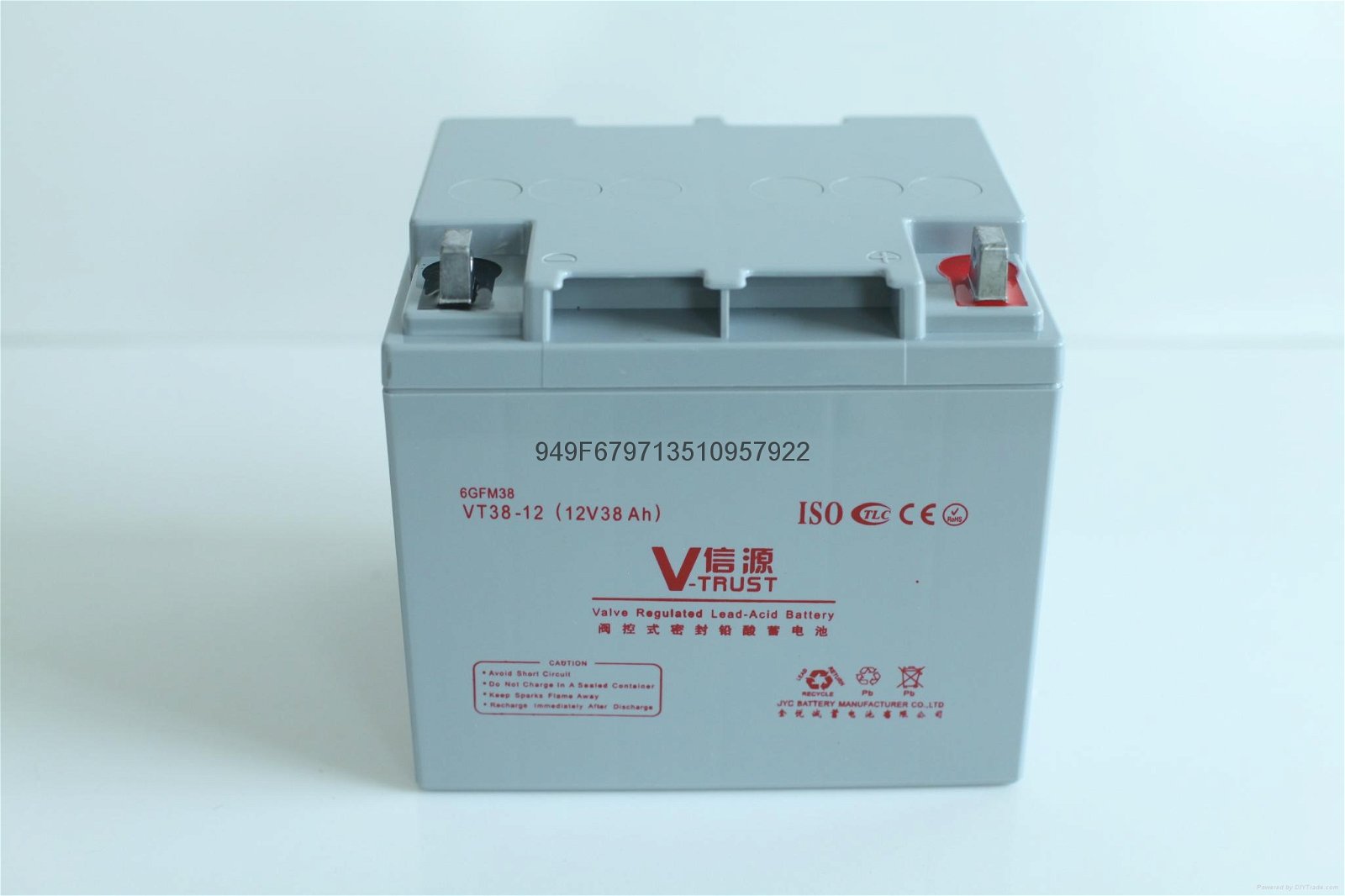 信源免维护阀控式铅酸蓄电池VT38-12金悦诚蓄电池