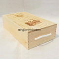 two wooden box for wine Custom Wine Box 1