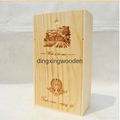 two wooden box for wine Custom Wine Box 2