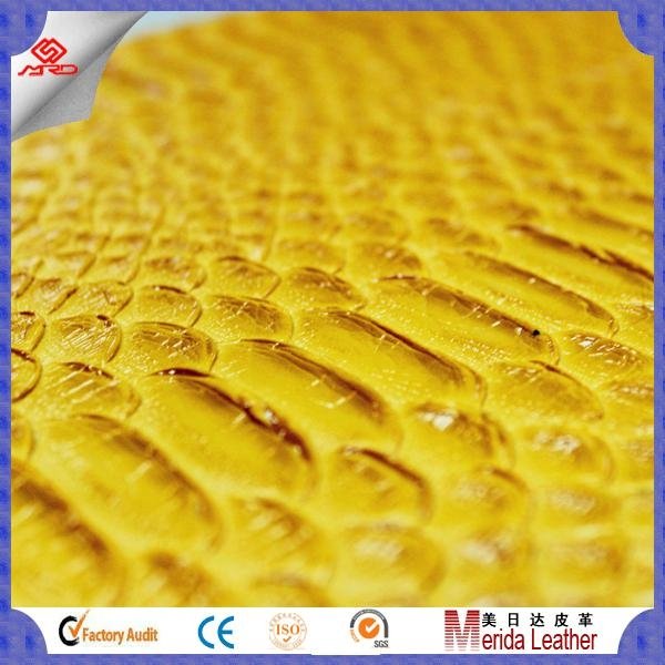 wholesale scale pattern pvc faux embossed leather fabric for making bags 2