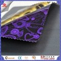 High gloss smooth surface pvc synthetic leather fabric for making bags 2