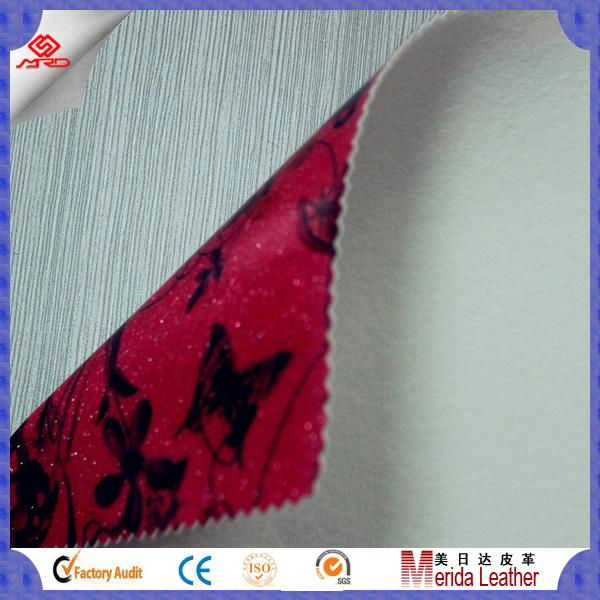 wholesale transfer film satin pvc glitter leather vinyl fabric for making bags 3