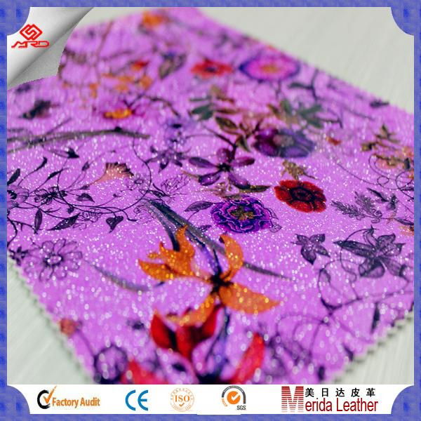 wholesale transfer film satin pvc glitter leather vinyl fabric for making bags 4