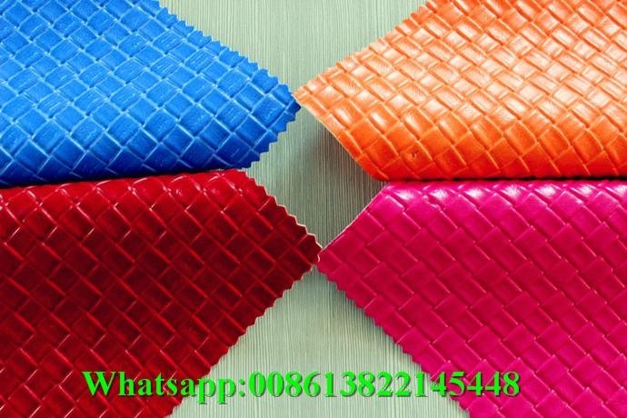 MRD50028 High grade comfortable embossed pvc sponge leather for decoration