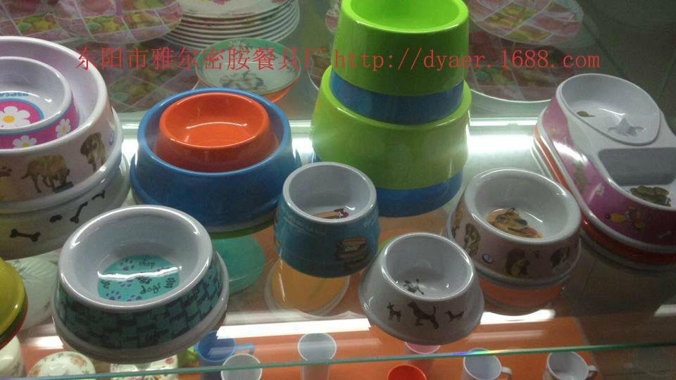 8811-6 factory wholesale high-end solar round plastic pet bowl melamine melamine 3