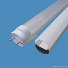 T8 LED tube light housing with G13 end caps