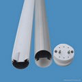 T8 LED tube light housing with G13 end