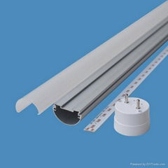 T8 LED tube light housing with G13 end