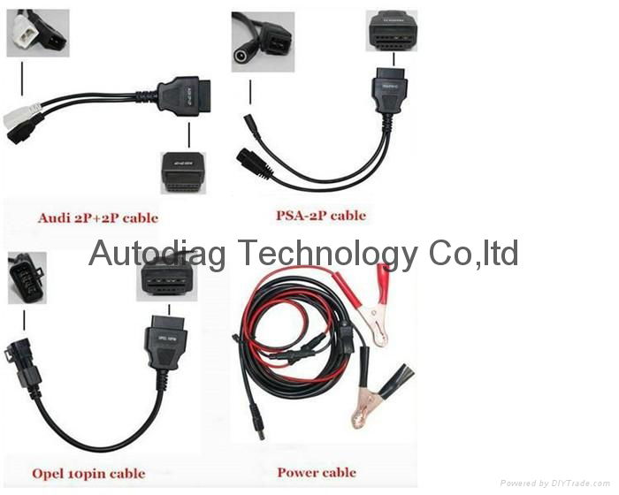 Car Cables Full Set 8 PCS for Autocom Tcs Cdp PRO Cables OBD2 Connect Adapter 2