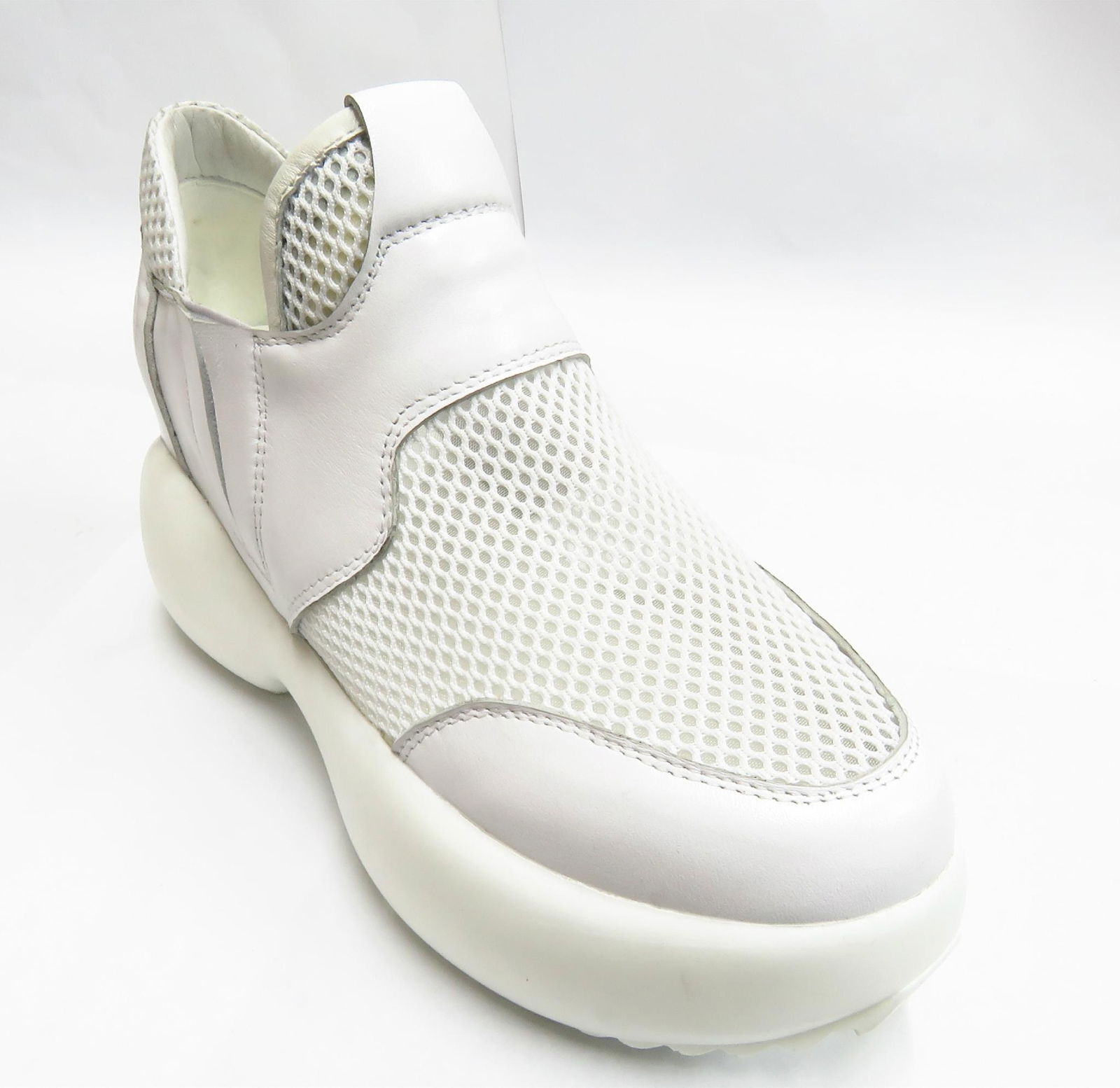 Leather breathable mesh casual shoes 2