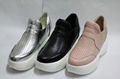 Casual shoes leather punching female model 1