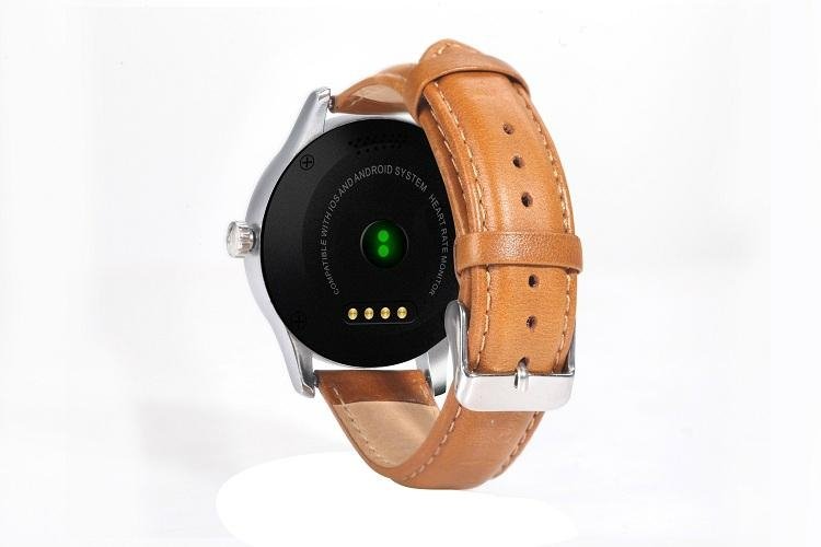 Leather Band Bluetooth Smart Watch compatiable with Both Ios & And 4