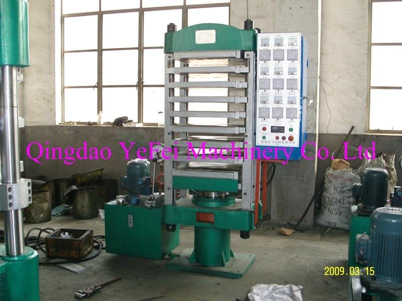 Qingdao Yefei Some Layers Four Pillars Plate Vulcanizer  3