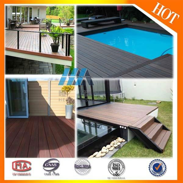 IDEAL FOR Garden Wood Plymer Composite Hollow Core Decking 3