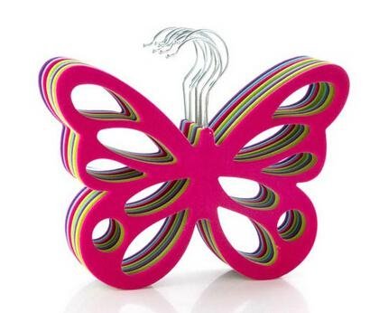 Flocked butterfly shape scarf hanger ,Non-slip