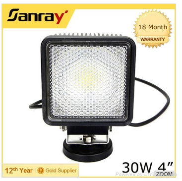 30w cube 4" IP67 flood beam cob led work lamp 3