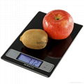 Tempered Glass platform 10kg Backlit LCD Digital Kitchen Scale 1