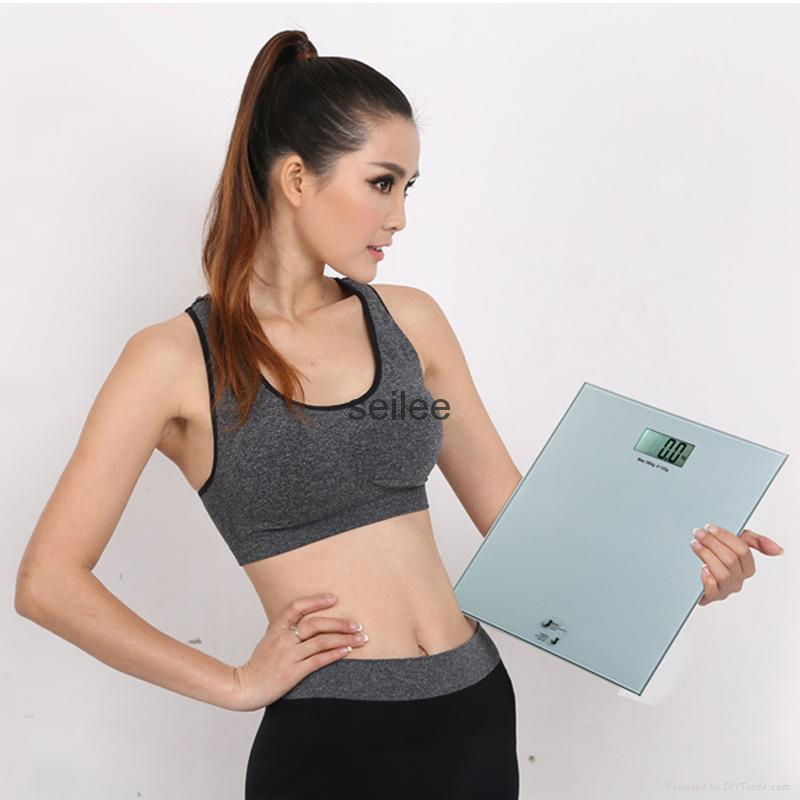 200kg 8mm Tempered Glass Digital Personal Scale  