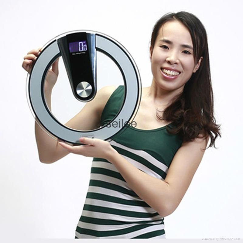 Round Glass Platform electronic weighing Scale